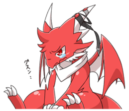 Red Dragon sticker - RYUDORA - sticker #12433908