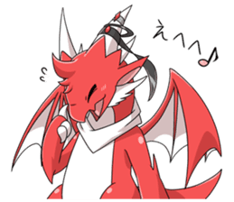 Red Dragon sticker - RYUDORA - sticker #12433910