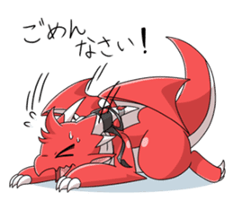 Red Dragon sticker - RYUDORA - sticker #12433911