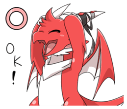 Red Dragon sticker - RYUDORA - sticker #12433913