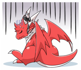 Red Dragon sticker - RYUDORA - sticker #12433915
