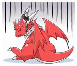 Red Dragon sticker - RYUDORA - sticker #12433915