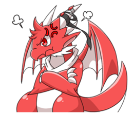 Red Dragon sticker - RYUDORA - sticker #12433917