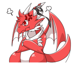 Red Dragon sticker - RYUDORA - sticker #12433917