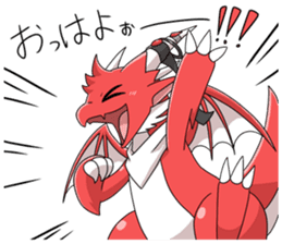 Red Dragon sticker - RYUDORA - sticker #12433923