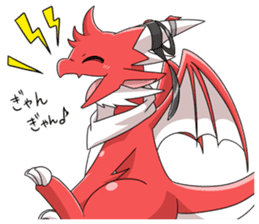 Red Dragon sticker - RYUDORA - sticker #12433926