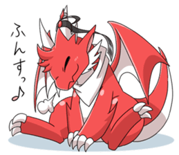 Red Dragon sticker - RYUDORA - sticker #12433927