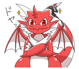 Red Dragon sticker - RYUDORA - sticker #12433928