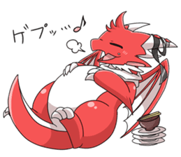 Red Dragon sticker - RYUDORA - sticker #12433929