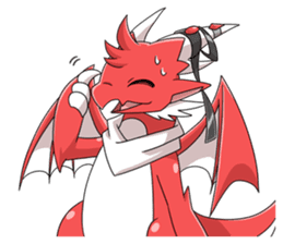 Red Dragon sticker - RYUDORA - sticker #12433932