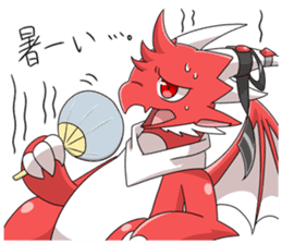 Red Dragon sticker - RYUDORA - sticker #12433934