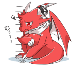 Red Dragon sticker - RYUDORA - sticker #12433939