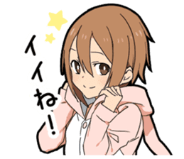 Animal hoodie boy sticker #12435010