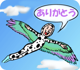 Cow pattern Uncle sticker #12435206