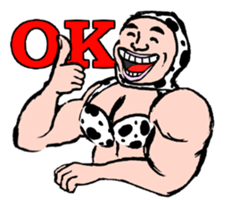 Cow pattern Uncle sticker #12435207