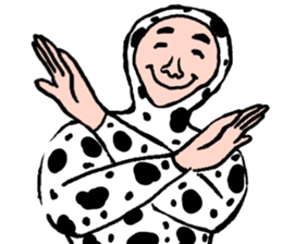 Cow pattern Uncle sticker #12435213