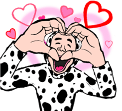 Cow pattern Uncle sticker #12435214