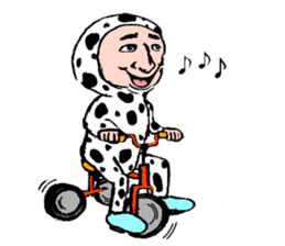 Cow pattern Uncle sticker #12435225