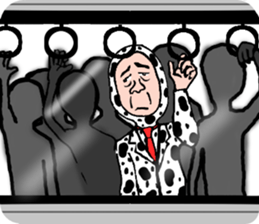 Cow pattern Uncle sticker #12435237