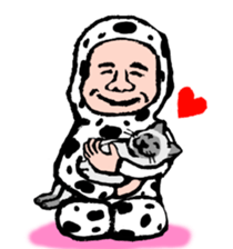 Cow pattern Uncle sticker #12435241