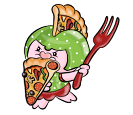 POPPORONI THE PIZZA LOVER sticker #12436198