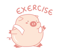 My Cute Lovely Pig, Animated sticker #12436512
