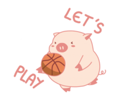 My Cute Lovely Pig, Animated sticker #12436513