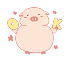 My Cute Lovely Pig, Animated sticker #12436516