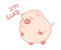 My Cute Lovely Pig, Animated sticker #12436518