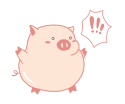 My Cute Lovely Pig, Animated sticker #12436519