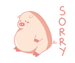My Cute Lovely Pig, Animated sticker #12436520