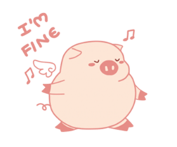 My Cute Lovely Pig, Animated sticker #12436523