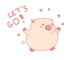 My Cute Lovely Pig, Animated sticker #12436525