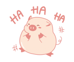 My Cute Lovely Pig, Animated sticker #12436528