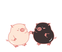 My Cute Lovely Pig, Animated sticker #12436531