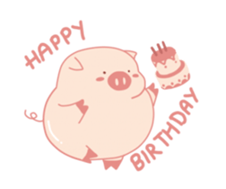 My Cute Lovely Pig, Animated sticker #12436532