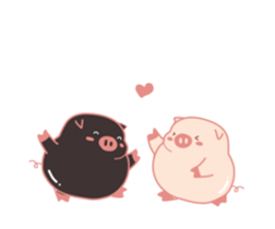 My Cute Lovely Pig, Animated sticker #12436533