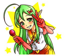 Lynna the elf idol sticker #12436726