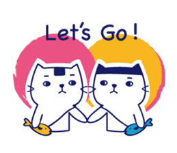 Twins cat's daily sticker #12437565