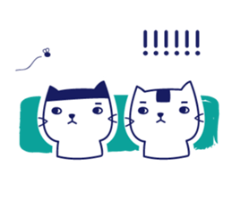Twins cat's daily sticker #12437573