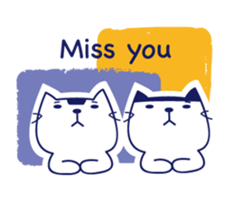 Twins cat's daily sticker #12437582