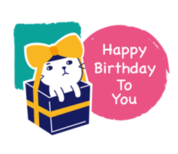 Twins cat's daily sticker #12437590