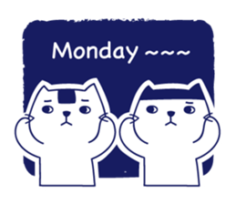 Twins cat's daily sticker #12437593