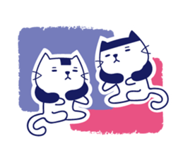 Twins cat's daily sticker #12437597