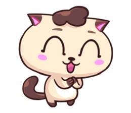 Brownies Siamese Cat! sticker #12437978