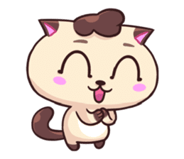 Brownies Siamese Cat! sticker #12437978