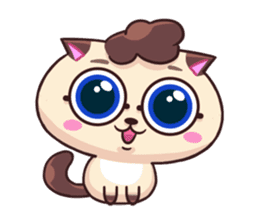 Brownies Siamese Cat! sticker #12437989