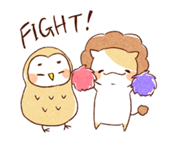 heart warming animals sticker #12438804