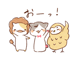 heart warming animals sticker #12438805