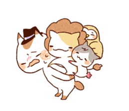 heart warming animals sticker #12438827